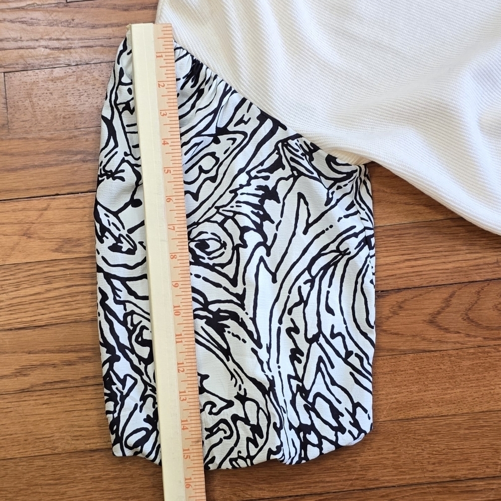 Anthropologie THML Puff Statement Sleeve Ribbed Top Romantic Maximalist Sz.XS - Picture 11 of 11